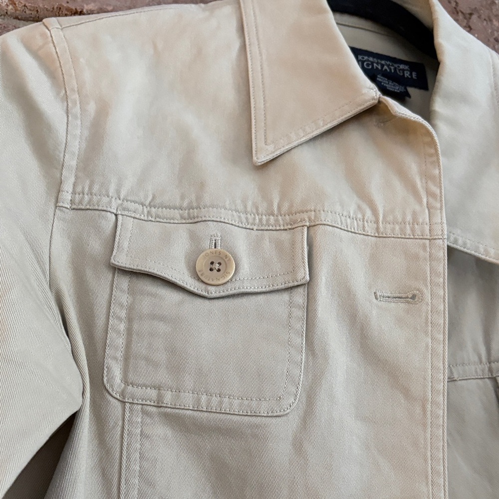 Womens Beige Jacket - Picture 2 of 5